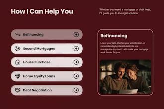 design a professional mortgage broker and home loan website