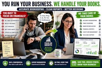 quickbooks online bookkeeping, cleanup, catch up and bank rec with tax ready