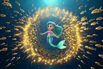 create 3d animated book trailer for childrens books
