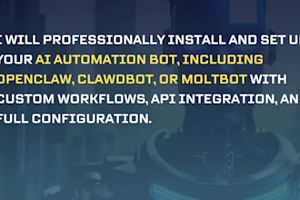 install and setup openclaw ai automation bot with custom workflows