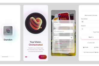 do best mobile ui figma startup logo and website landing page