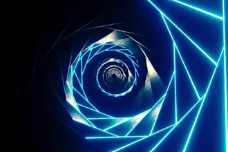 3d abstract art vdj looping background logo houdini psychedelic trippy animation