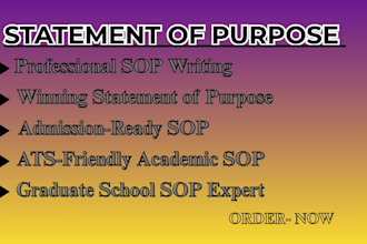 transform your ps, sop for application success