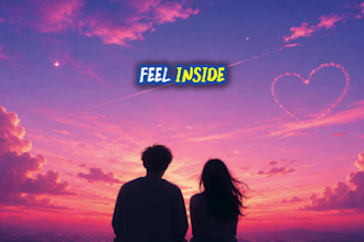 do animated lyric music video, cinematic lyric music video, music lyrics