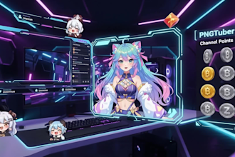 create complete gaming creator branding, twitch graphics and stream asset