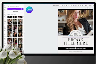 design editable canva ebook, lead magnet, wookbook, interior, PDF formatting