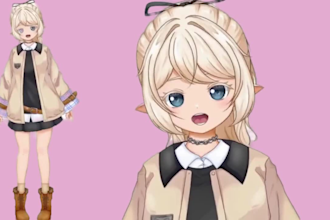 design live2d vtuber model, 2d vtuber model 2d vtuber 2d vtuber rigging anime