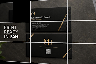 design a professional business card for your brand identity
