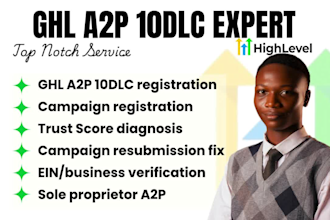 do gohighlevel a2p 10dlc SMS campaign registration approval