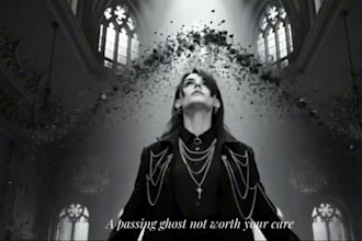 create a dark cinematic ai music video for rock and metal