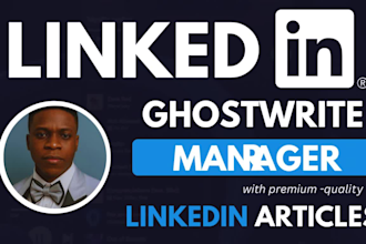 ghostwrite linkedin posts, thought leadership articles, newsletter blogs