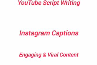 write engaging youtube scripts and instagram captions