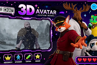 create a custom 3d vtuber or vrchat avatar