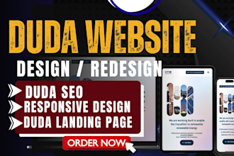 build duda landing page duda website design duda website redesign