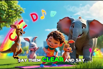 create ai kids animation 2d 3d nursery rhymes video for youtube