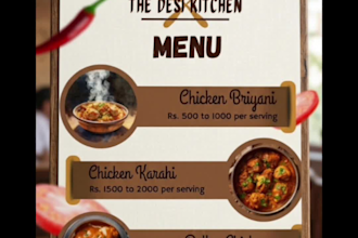 design professional food posters restaurant menus and brand logo