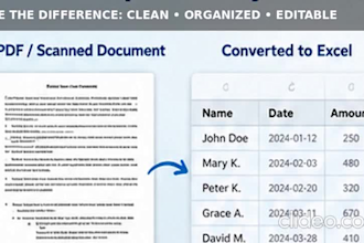 convert PDF, scanned documents, or images to word or excel