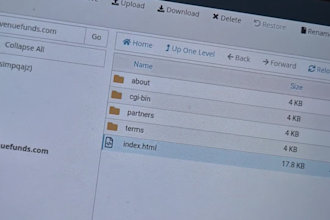 design a lightweight HTML CSS landing page and upload to cpanel