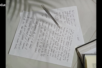 write anything with my beautiful handwriting skills
