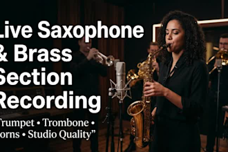 record saxophone, trumpet, trombone, brass and horn section