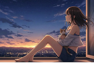 create lofi looped animated gif lofi cozy night animated gif lofi girl animation