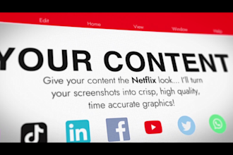 create professional documentary style screen content and motion graphics