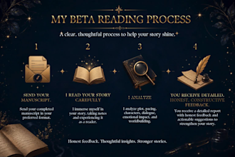 beta read your fantasy, romantasy or romance novel