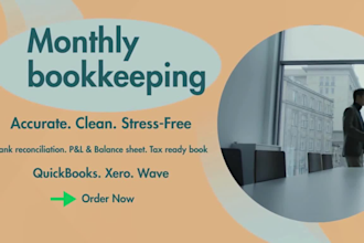 do monthly bookkeeping for small business