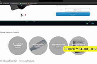 create a professional shopify store design and setup