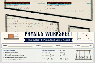 create professional math and physics worksheets for students