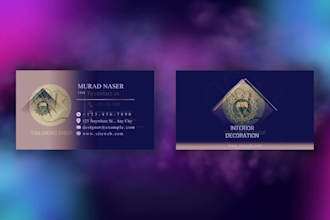 design a modern business card