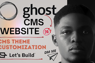 setup ghost website customize ghost cms theme ghost cms blog theme ghost cms seo