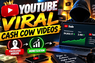build a profitable youtube cash cow channel for monetization