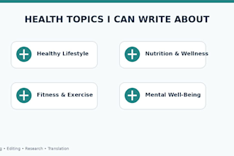 provide high quality content writing
