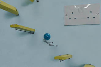 create satisfying 3d marble music ball animation
