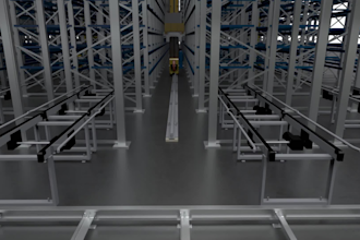 create 3d industrial warehouse automation, factory layouts, and production line
