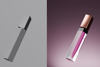 create 3d product animation for cosmetics and skincare