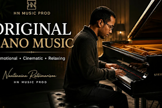 compose original emotional piano music for your project