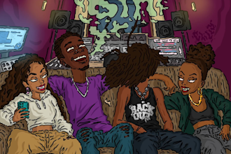 draw your music cover or visualizer
