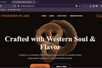 design and build a well efficient website