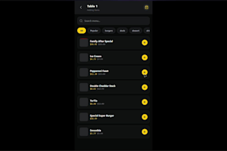 build a nextjs food ordering kiosk and restaurant pos system