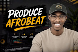 produce your custom afrobeat, amapiano, dancehall