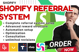 setup shopify referral system candy rivo uppromote smile io talkable viral loops