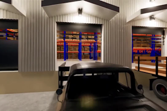 create 3d industrial facility animation