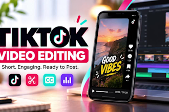 edit engaging tiktok videos with captions and hooks