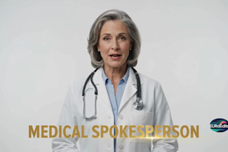 be a professional medical spokesperson for healthcare and medical videos doctor