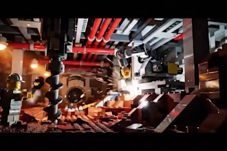 design custom lego technic, lego design, 3d lego model, 3d lego with instruction