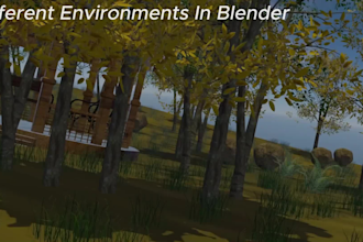 create 3d game environments in blender