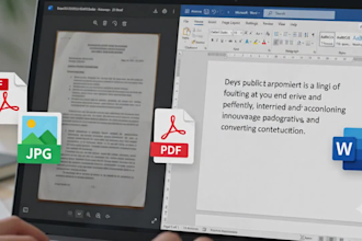 professionally retype PDF, scanned images, or screenshots to word