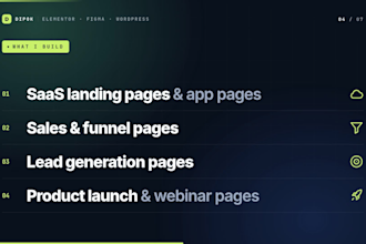 design custom elementor landing page or figma to elementor